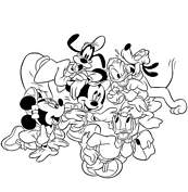 coloriage mickey et tous ses amis